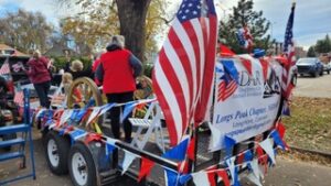 Veterans Day 2025 - handed out 883 flags over the parade route. 